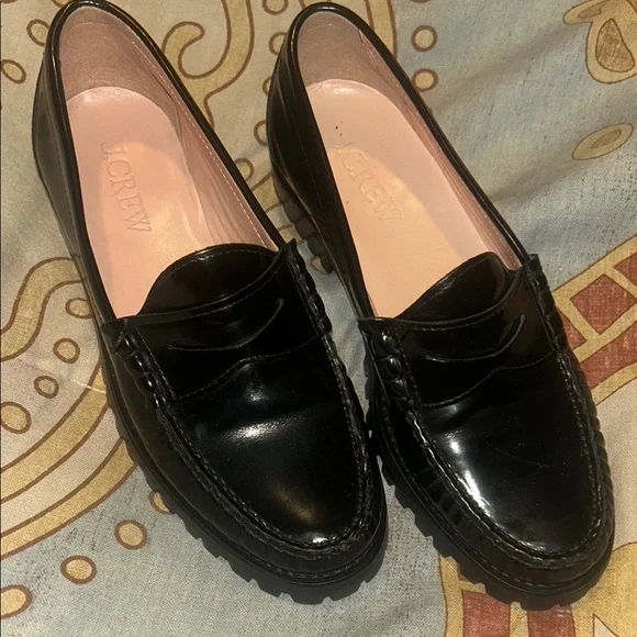 J. Crew | Shoes | J Crew Black Leather Penny Loafers  display picture 1